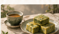绿茶与清雅茶点