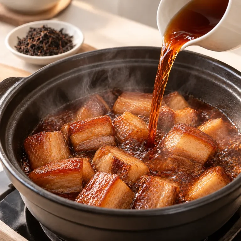普洱茶红烧肉·过程图