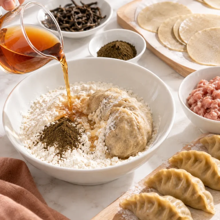 大红袍茶饺·过程图