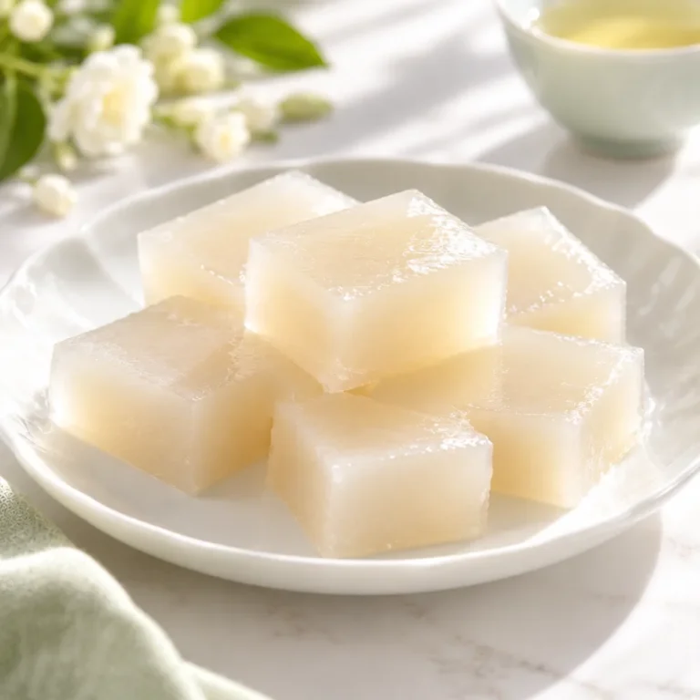 茉莉花茶尾梨糕