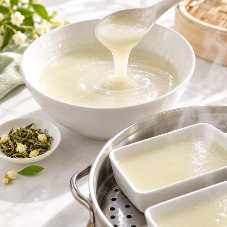 茉莉花茶尾梨糕·过程图