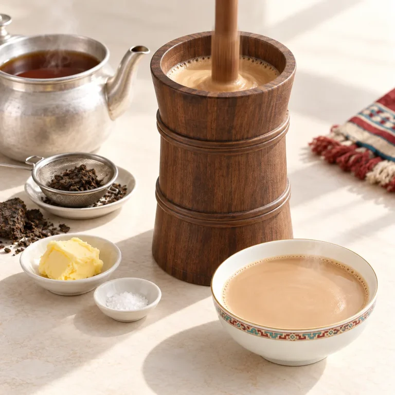 藏式酥油茶·过程图